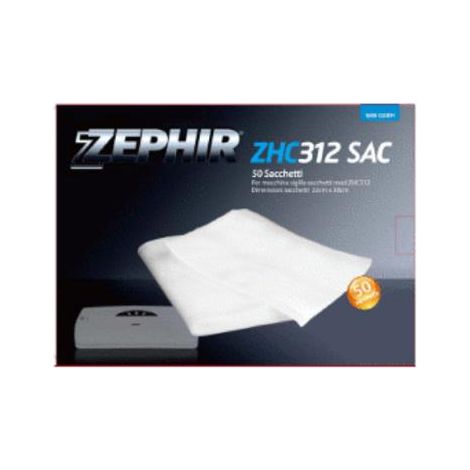Zephir - 50 sacchetti per macchina sottovuoto da 22x30 cm - ZHC312SACC per una perfetta conservazione degli alimenti.