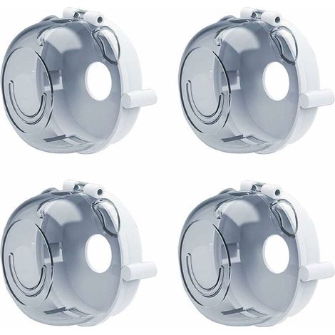 VURAHOME - Couvre-boutons de cuisinière universels pour four de sécurité enfant Protecteurs de bouton de cuisinière à gaz Serrures de sécurité enfant Outil de cuisine multifonction (lot de 4), (1/5)