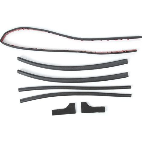 Qiilu Tailgate Seal Kit, 7 Pieces Tailgate Seal Kit Rear Door Seal for AMAROK 2010-2018. (1/5)