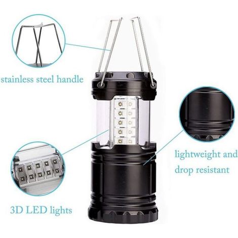 2 Pièces éclairage De Secours Pliable Lanternes Extérieures Portatives Etanche Lampe (1/5)
