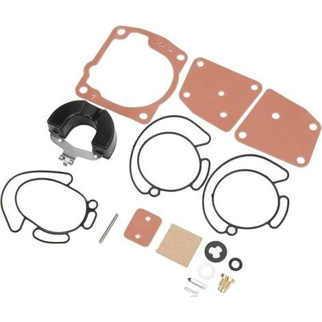 Lntyq Kit de Réparation du Carburateur Hors-bord 16pcs 435442 Remplacement de Johnson V4 V6 1995‑2002 438996 (1/4)