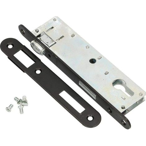 Serrure à mortaiser 72 / 34 PZ contre-plaque de serrure de porte battante Galvanisé Univer. Serrure de porte à cadre tubulaire Serrure de sécurité intérieure / extérieure (1/5)