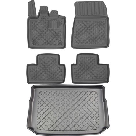 Juego de alfombrillas para Renault Captur II Crossover a partir de enero de 2020: alfombrilla para coche + alfombrilla para maletero. (1/5)