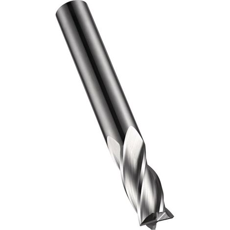 Fresa a spianare S904 D.2,5mm Lunghezza totale 38mm Lunghezza taglio 9mm HM vuoto 30° Z.4