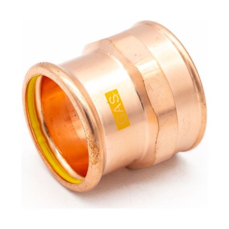 PrimaPress Copper Pressfit Gas 54x2" FI Coupler - WRAS Approved (1/3)
