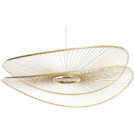 Lampara Techo Bambu 100X100X25 Natural Natural (1/5)
