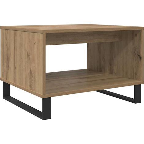Maison Exclusive - Mesa de Café Roble artisan 60 x 50 x 40 cm Mad