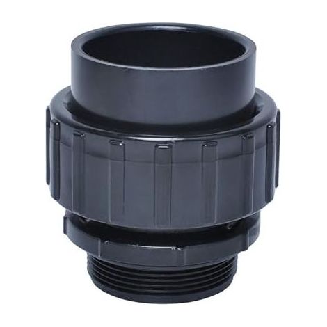 Raccord rapide coulissant de rechange 60 mm en plastique PVC pour pompes de piscine Noir (1/5)