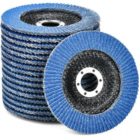 10 abrasive discs Ø 125 mm x 22.2 mm grit 40 for deburring, rust removal, polishing and finishing (1/5)