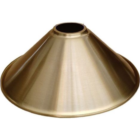 Abat-jour rétro en cuivre à installation facile pour abat-jour métallique existant pour plafonnier avec finition intérieure en cuivre (1/4)