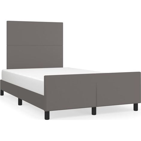 Maison Exclusive - Giroletto senza Materasso Grigio 120x190 cm Similpelle (1/5)