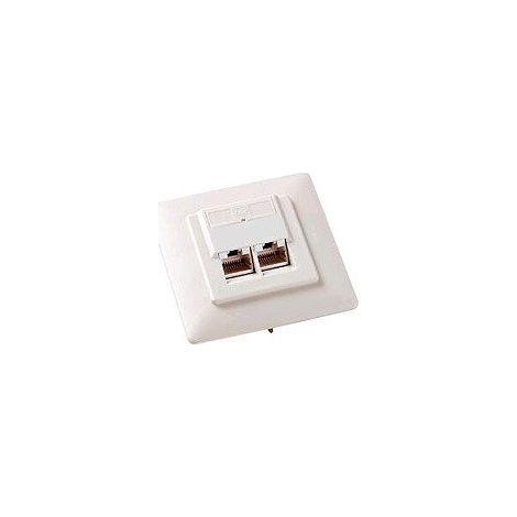 NWK ZUB DOSE CAT.5E UP 2XRJ-45 EQUIP BLANC 125725