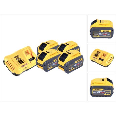 DeWalt DCB 118 Y4 Akku Starter Set 18 V / 54 V 4x XR FLEXVOLT Akku 12 Ah + Ladegerät (1/5)