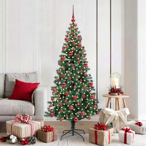 Künstlicher vorbeleuchteter Weihnachtsbaum Grün 180 cm
