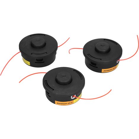 Un ensemble de 3 têtes de coupe de rechange compatibles avec les modèles Stihl 25-2 FS90, FS100, FS110, FS130, FS250 et FS56. (1/5)