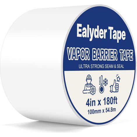 Ruban Barrière Vapeur 100mm x 54,8m Fort Adhésif pour Joints & Isolation (1/5)