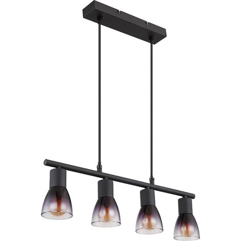 Lampe suspendue plafonnier plafonnier salle à manger lumière noir (1/5)