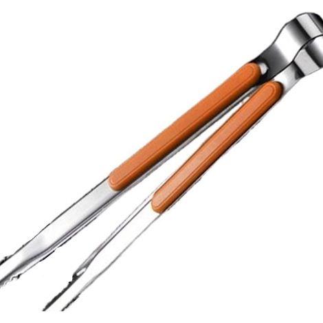 Mini pinces à barbecue en acier inoxydable, pinces alimentaires et pinces à glace, adaptées à la viande, aux salades et aux toasts. (1/5)