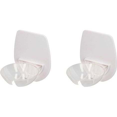 Portabicchieri da vino in plastica da 2 pezzi, portabicchieri da vino con ventosa per birra e vino, portabicchieri da vino portatile da parete, portabicchieri per doccia e bagno, portabicchieri romant (1/4)