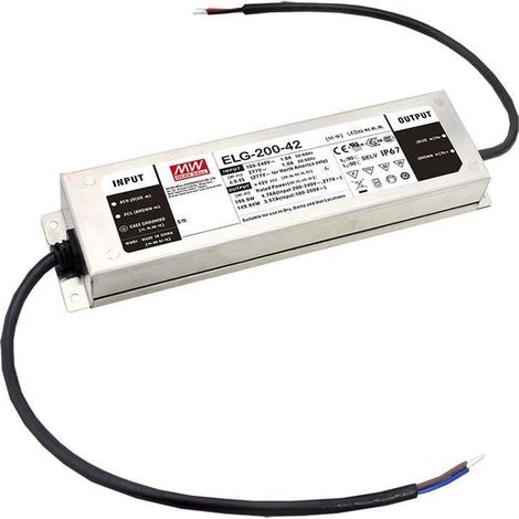 Mean Well ELG-200-12DA-3Y LED Netzteil 192W 12V 16A IP67 Schaltnetzteil CV