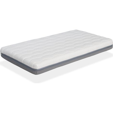 Babymatratze 60X120 KALA - Höhe 11CM - Kindermatratze - abnehmbarer - Doppelseitiger viskoelastischer Schaum und perforierter Kern - DORMALIT (1/5)
