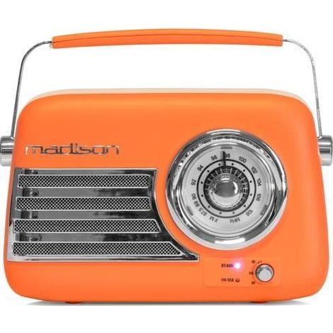 Tragbares Radio - MADISON - Free Sound VR 40 - Bluetooth - Wiederaufladbar über USB - Analogtuner