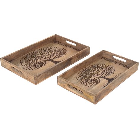 Signes Grimalt Life Tree Vays 2 U vassoi  Vassoio di decorazione marrone - 5x43x28cm