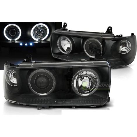 Paire de feux phares Toyota Land Cruiser FJ 80 90-97 noir-27361864 (1/3)