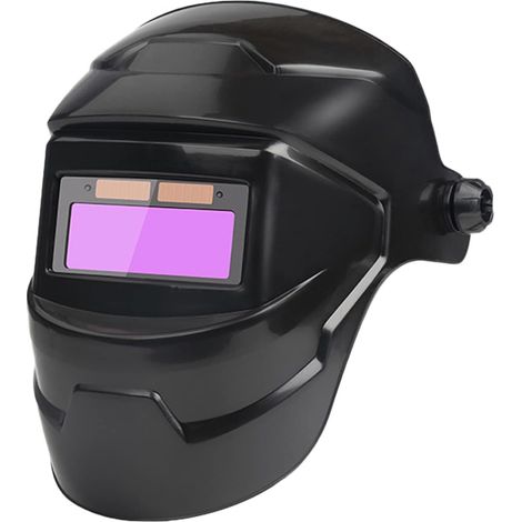 Casque de soudage solaire noir, LED auto-obscurcissant professionnel, avec large plage d'ombrage réglable 6-13 pour Mig TigArc WElder MAsk