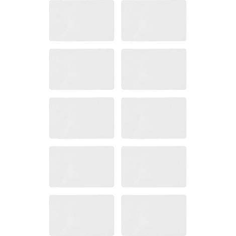 10 pièces carte à puce inscriptible 125khz T5577 proximité sans contact Compatible avec le système de contrôle d'accès au lecteur au format 1386 1326 blanc (1/5)