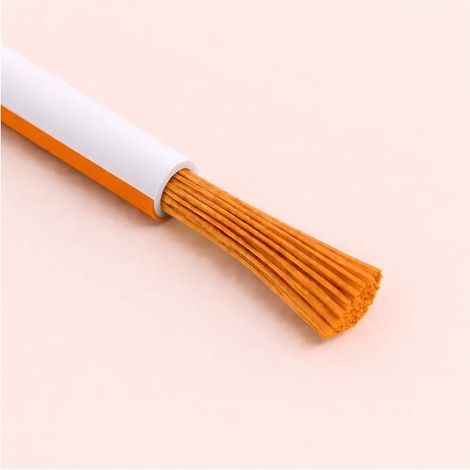 Câble Fil Unipolaire H05V-K sec. 0,35 mmq Orange/Blanc