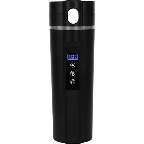 Tasse de voyage chauffante électrique 450ml, contrôle intelligent de température, design sobre et silencieux pour camping et déplacements. (1/5)