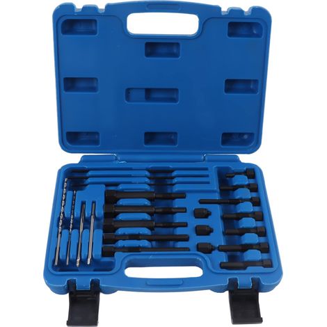 Kit D'outils de Retrait de Bougies de Préchauffage, 22 Outils D'extraction de Bougies de Préchauffage pour Bornes M10, M8, avec Boîte de Rangement, Ensemble de Retrait Rapide de Bougies de Préchauffag