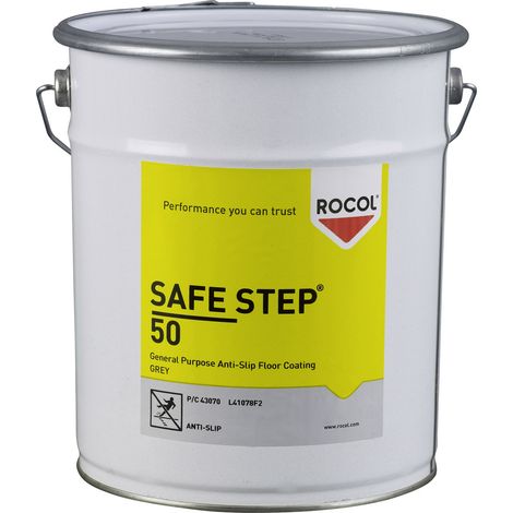 Rocol RS43070 Peinture pour sol SAFE STEP 5 litres gris