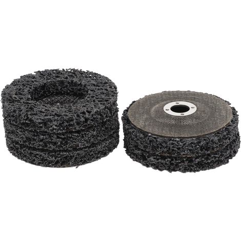 Lot de 5 Disques à Lamelles Noir 100 mm pour Acier Inoxydable, Acier Doux, Aluminium et Plastique (1/5)