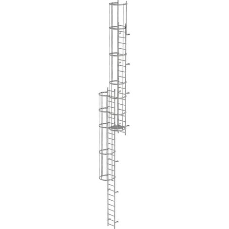 MUNK ortsfeste Steigleitern Edelstahl, 10,92m SH PG2 (1/4)