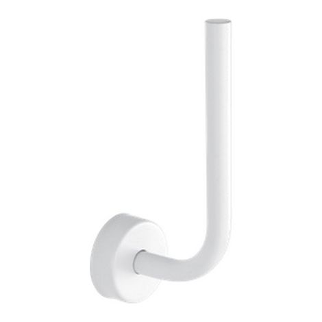 Portarotolo verticale in acciaio inox bianco opaco installazione a muro  Monde-B kamalu