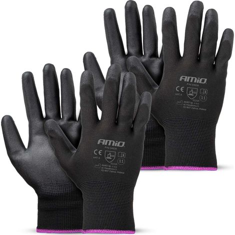 Gants de protection en polyuréthane taille 11 3131X 4 pièces amio-04634 (1/5)