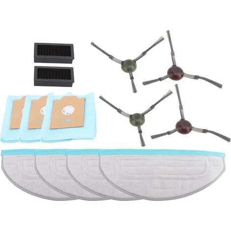 Kit d'accessoires de remplacement pour aspirateur robot Yeedi CC Cube, tampon de vadrouille en tissu Non tissé, filtre, brosse latérale, sac à poussière, pièces de rechange