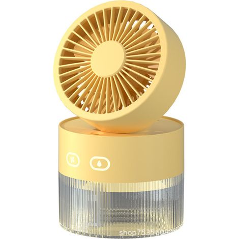 Beyamis Ventilateur Turbo USB – brumisateur, pliable, maison/bureau/voyage (noir) (1/5)