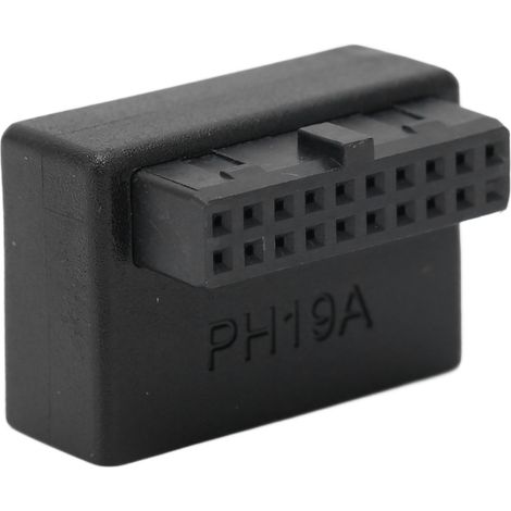 Carte mère d'ordinateur de bureau USB 3.0 Connecteur vertical 19 broches vers 20 broches avec coude à 90 degrés, modèle A. (1/5)