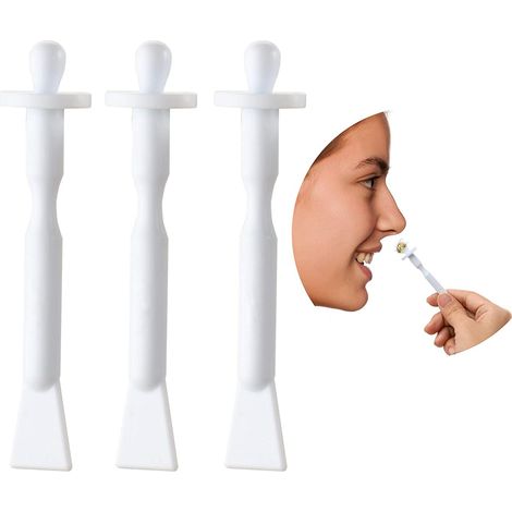 Bâtonnets de cire pour le nez, applicateur de cire en plastique pour le nez, spatules jetables pour l'épilation des poils du nez, des sourcils et du visage. (1/5)
