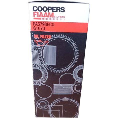 Filtro olio motore marca coopers fiaam codice filtro fa5798eco g1670