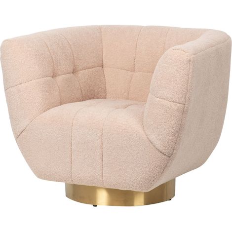 Inari Edelstahl-Sessel/Boucle 85x75x75 cm (1/5)