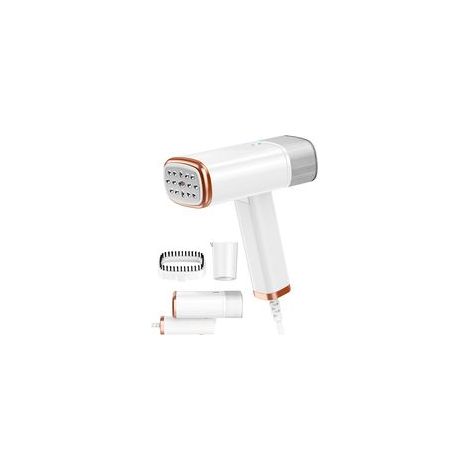 Vaporiera portatile e pieghevole, riscaldamento in 20 secondi, 1000 W, serbatoio dell'acqua da 120 ml, ideale per casa e viaggi - Crezuo