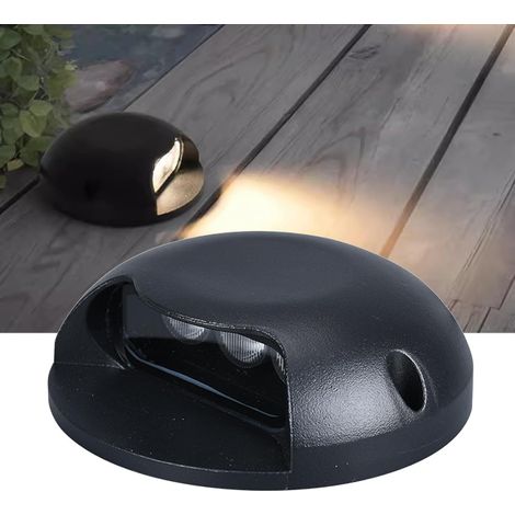 Lampada da incasso a LED a bassa tensione, impermeabile IP66, AC/DC 12/24V, illuminazione laterale singola per esterni, ideale per vialetti, parchi, giardini, patii e illuminazione paesaggistica (blu) (1/5)