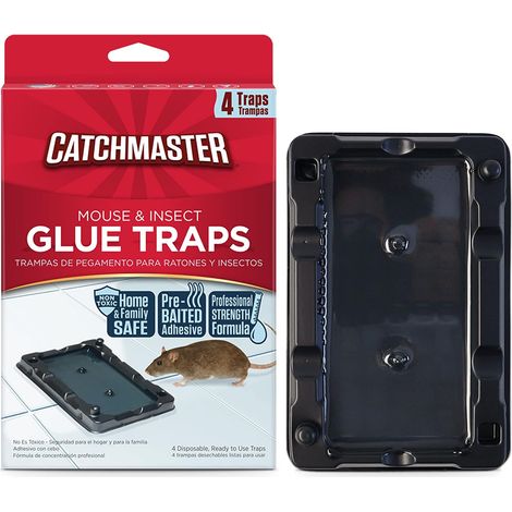 96m Piège à Souris Collante 12x – Solution Efficace Anti-Rongeurs – Colle Pré-Appâtée – Adhésif Puissant – Attrape Souris Collant pour Insectes (1/5)