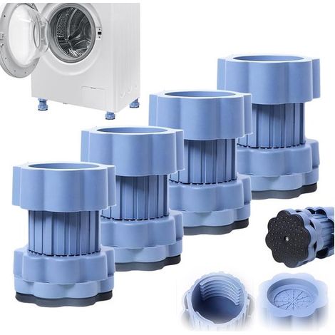 12-teiliges Set universeller Antivibrations-Untersetzer – Dämpfungsbeschichtung, geeignet für Waschmaschine, Trockner, Kühlschrank und Möbel (1/5)