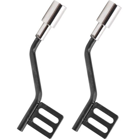 1 paire d'accessoires de pot d'échappement décoratifs en métal pour voiture RC SCX10 1/10 (1/5)