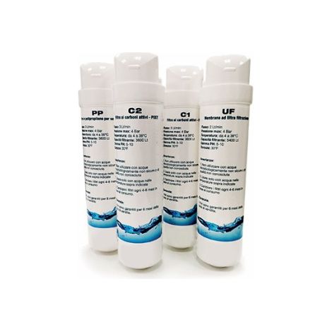 KIT COMPLETO 4 CARTUCCE PER SIMPLY ACQUA